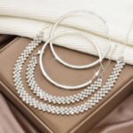 European & American Style Diamond Claw Chain Jewelry Set - Wholesale Accessories Necklace, Bracelet & Earrings - Image 4