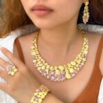 4piece African Cubic Zirconia Extra Large Necklace Women Wedding Party Dubai Gold Plated Luxury Big Jewelry Sets for Brides - Image 6