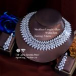 Luxury Chunky Full Cubic Zirconia Paved Dinner Party Bridal Wedding Choker Big Necklace and Earrings CZ Jewelry Sets for Women - Image 5
