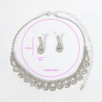 Best Selling Vintage Style Brass Jewelry Set Water Drop Necklace Earring Jewellery Sets for Women - Image 6