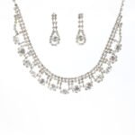 Best Selling Vintage Style Brass Jewelry Set Water Drop Necklace Earring Jewellery Sets for Women - Image 5