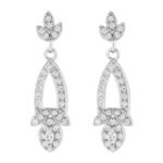 High Quality Luxury Silver Plated Zircon Bridal Jewelry Set for Women for Weddings-Includes Bracelet Earring Necklace Ring - Image 6