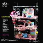 Acrylic Hamster Cage Transparent Double-Layer Large Villa - Image 25