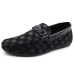 Men's Casual Loafers with Plaid Pattern - Image 5