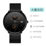 Black Strap Orange Hands Black Dial 3#