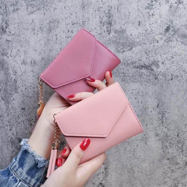 New Women's Wallet with Tassel Pendant, Faux Leather, Card Holder, Coin Purse, Wholesale