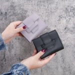 Korean Style Solid Color Drawstring Tri-fold Women's Wallet, Coin Purse, Handbag, Short Student Wallet, Fashionable Versatile - Image 3