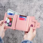 Korean Style Solid Color Drawstring Tri-fold Women's Wallet, Coin Purse, Handbag, Short Student Wallet, Fashionable Versatile - Image 2