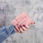 Korean Style Solid Color Drawstring Tri-fold Women's Wallet, Coin Purse, Handbag, Short Student Wallet, Fashionable Versatile - Image 11