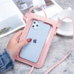 Women's Fashion Lock Buckle Crossbody PU Leather Touch Screen Phone Wallet Retro Student Clasp Small Wallet - Image 2