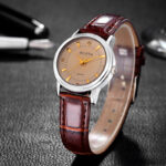 Brown Dial Brown Strap Women's 1#