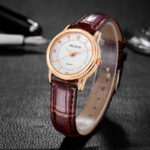 White Dial Brown Strap Women's 3#