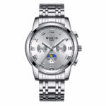 Silver Case White Dial Steel Strap #2