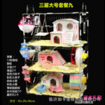 Acrylic Hamster Cage Double Layer Transparent Villa for Golden Bear, Castle Toy Set - Image 24