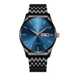 Black Case Blue Dial Black Steel Band