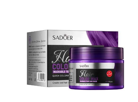 HB1970-sadoer-colorful-hair-clay-purple SADOER Colorful Hair Clay (Purple) - Image 1