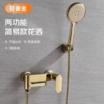 Light Luxury Gold Thickened Dual Function Simple Shower Set Simple