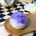 Crushed Ice Handmade Ball Purple