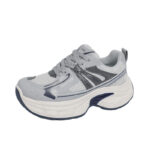 Women's Chunky Sneakers 2026 Spring Summer New Thick Sole Height Increasing Breathable Mesh Casual Shoes - Image 5