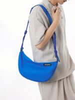 Hong Kong Couple Crossbody Bag Solid Color Women's Shoulder Capacity Dumpling - Image 3