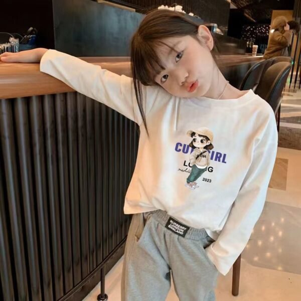 Girls Cotton Long Sleeve T-Shirt Spring Autumn