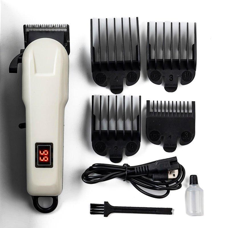 O1CN011XvXcu1FO3aSwxOAO_2213059600476-0-cib.jpg Vintage Hair Clipper Trimmer with LCD Display, Rechargeable - Image 1