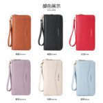 New Style Women's Wallet, Large Capacity Zipper Phone Wallet Card Holder Clutch Coin Purse - Image 4