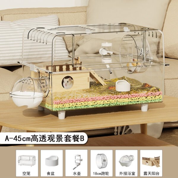 High Transparency Luxury Hamster Cage Standard Set B