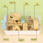 Hamster Wooden Hideout House Toy Set - Image 5