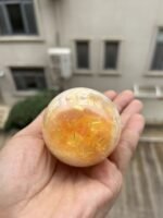 Crushed Ice Handmade Ball Orange