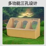 Pigeon Feeding Bowl with Lid, Anti-Splash, Hanging Type