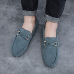 Men's Loafers Spring 2025 New Style Soft Sole Slip-on Driving Casual Leather Shoes - Image 2