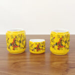 Octagonal Bird Bowl Ceramic Myna Bird Food Cup with Holder - Image 21