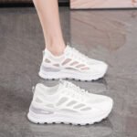 Summer Women's New Breathable Mesh Casual Sneakers Thick Sole Sports Shoes - Image 4