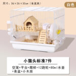 Hamster Cage Acrylic Transparent Villa with Accessories - Image 17