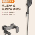 Gun Gray Thickened Dual Function Simple Shower Set Simple