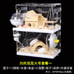 Hamster Cage Winter Special Acrylic Double Layer Large Luxury Villa - Image 16