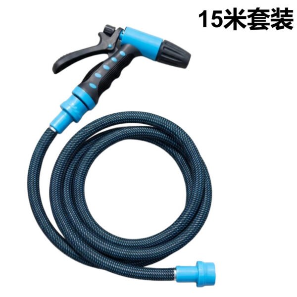 High Pressure Anti Explosion Car Wash Hose 15m + Two Mode Water Gun