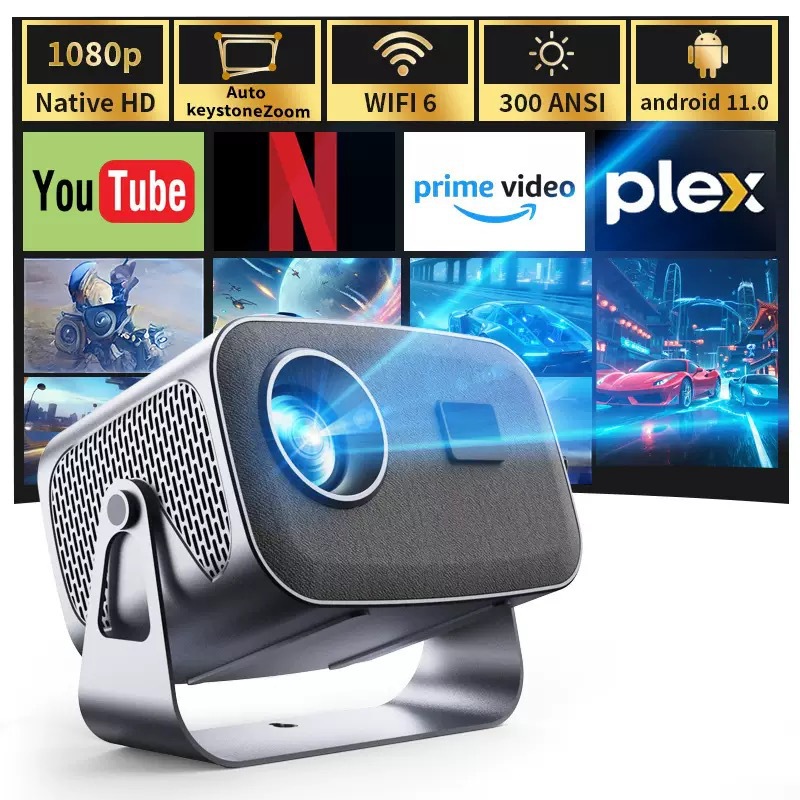 O1CN016cQAre1KwvtiSdKXU_2222185941229-0-cib-8.jpg A10 Projector 1080P Home Theater Projector 150 Inch Display 60W 200 Lumens - Image 1