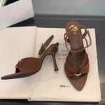 Designer One-Strap Sandals 2025 Spring/Autumn New Women's Pointed Toe Open Toe Roman High Heels