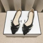 Women's Pointed Toe Flats - Pearl Embellished Slip-On Shoes - Image 2