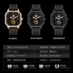 Hollow Watch Men Square Sports Multifunctional Three-eye Six-hand Calendar - Image 2