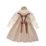 Girls Knitted Dress Autumn Winter Red New Year Princess Dress Baby Toddler Christmas Clothing - Image 5