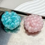 Colorful Popping Bead Stress Relief Toy Handmade Bead Stringing Toy Squeeze Toy Decompression Gadget - Image 2