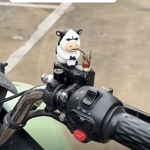 Grass Cow Cute Car Ugly Cute Doll Decoration Car Ornament Dashboard Desktop Gift
