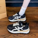 Spring Women's New Breathable Mesh Shoes Korean Style Thick Sole Heightening Sports Shoes Casual Dad Sneakers - Image 2