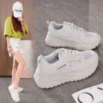 2025 Summer Women's Breathable Mesh Sports Shoes Korean Thick Sole Casual Soft Sole Dad Shoes - Image 4