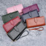 Cross-border Waxed Oil Pull Leather Zipper Wallet Women's Vintage Card Holder Large Capacity Phone Wallet Long Clutch - Image 4