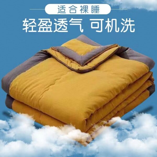 Washed Cotton Summer Quilt Lightweight Thin Blanket for Single/Double Bed, Air Conditioning Quilt, Machine Washable, Student Dormitory Wholesale