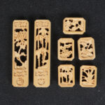 1.2cm Spacing Bamboo Natural Auspicious Bamboo Chrysanthemum